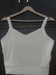 Elegant White Crop Top