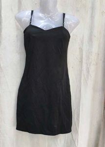 1468. Classic Black Slip Dress