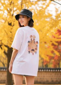 BTS White Graphic Tee 💜ᗷTS⟭⟬💜combo +free gift