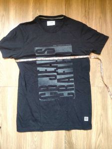 Men's Black Graphic T-Shirt