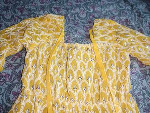 Yellow Embroidered Kurta Set