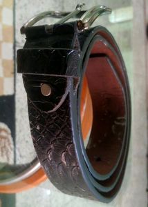 Crocodile Design Faux Leather Belt