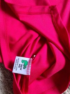 Red Long Sleeve Off Shoulder Top