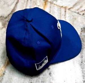 Vibrant Blue Metley Baseball Cap