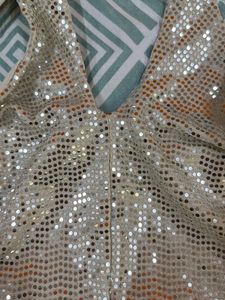 Sparkly Sequin Halter Neck Top