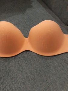 Nude Strapless stickon Bra