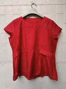 New with tag Chic Red Short-Sleeve Top
