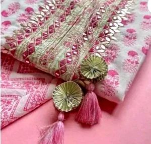 Pink Block Print Kurti