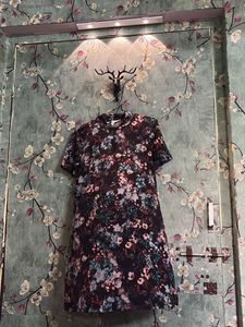 Floral Print Short Sleeve Dress