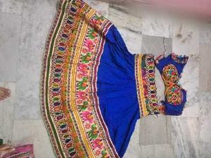 Embroidered Blue Lehenga Choli Set