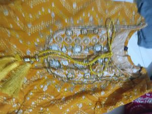 Beautiful Yellow Bandhani Kurta Set