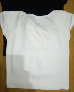 CROP TOPS COMBO BLACK/WHITE (S)