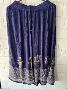 💙Navy Blue Boho Flowy Skirt
