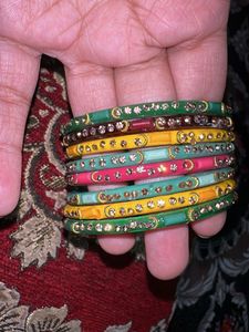Vibrant Multi-Color Bangle Set