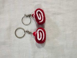 Handmade Crochet Keychain set 6pc