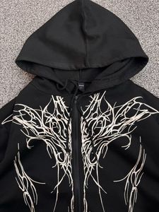 Gothic Zip-Up Hoodie
