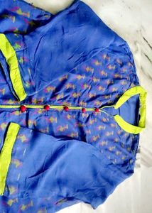 Elegant Blue Printed Kurta
