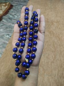 Elegant Blue Beaded Necklace