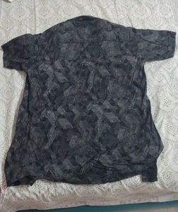 Men's Geometric Print Short Sleeve Shirt