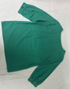 Green Allen Solly Formal Top