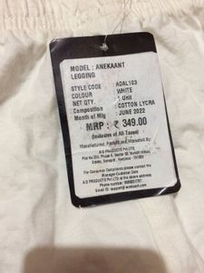 White (Cotton Lycra) Legging