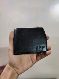 CAT LEATHER WALLET ( BLACK )