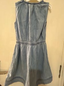 Brand New Gap Sleeveless Denim Dress For 6-8yr