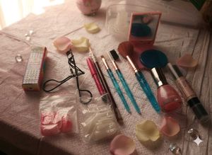 Makeup Kit - Brushes, Eyelash Curler & More