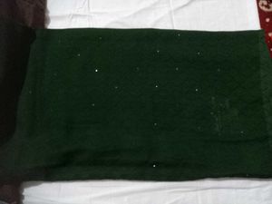 Elegant Dark Green saree