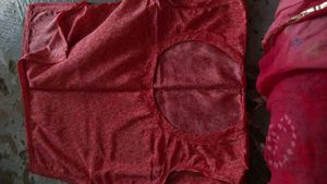 Red Printed lehenga kurta set