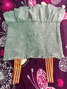 Smocked Ruffle Cami Top