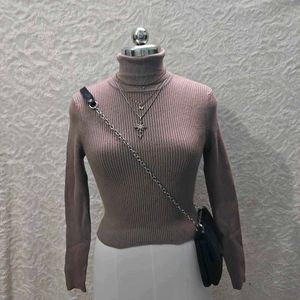 Ribbed Turtleneck Long Sleeve Top