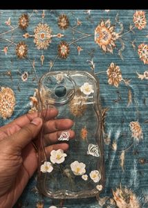 3 Cute Floral iPhone 15 Case with Rhinestones