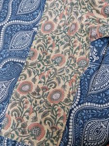 Floral Print Cotton Kurta
