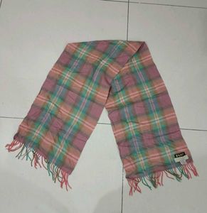 Unisex Pink Plaid muffler