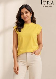 IORA Yellow Sleeveless T-Shirt