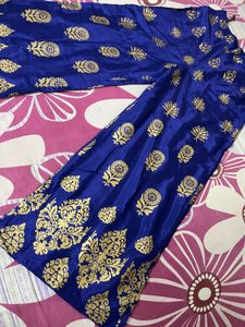 Blue &amp; Gold Kurta Set