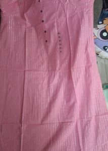 Women's Pink Striped Kurta