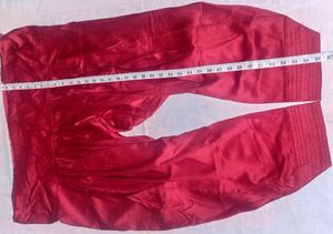 Women's Pink Embroidered Kurti with Maroon Satin