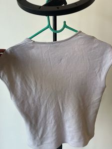 H M Square Neck Cap Sleeve Top