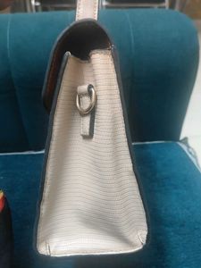 Stylish Pure leather Brown Croc-Embossed Handbag