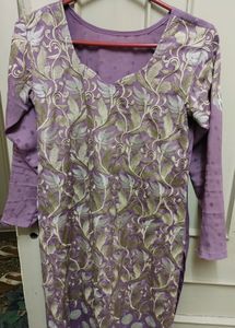 Lavender Embroidered Set