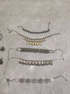 Boho Tribal Choker Necklace Set