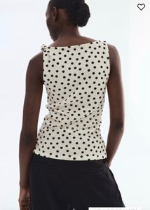 H&amp;M Textured Polka Dot Top