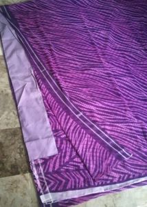 brand new Leheriya purple saree attached फॉल