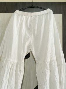 Elegant White Kurta  Palazzo