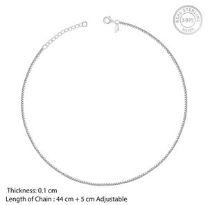 Pure 925 Sterling Silver Box Chain