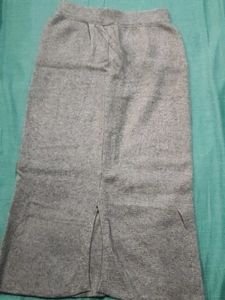 Gray Midi Skirt