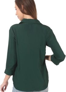 Classic Green Collared Top