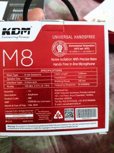 KDM Universal Handsfree M8 - New